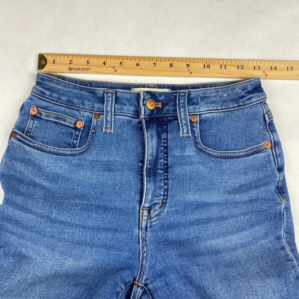 Madewell Jeans Women's Size 26 Curvy Skinny Flare Blue Denim - Picture 10 of 14